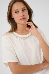 Kaffe Kahelen Top Chalk