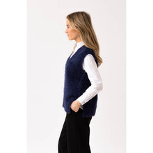 Load image into Gallery viewer, Marble Navy Tank Knit
