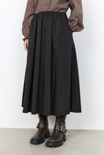 Load image into Gallery viewer, Soya Concept Black Midi Skirt
