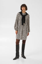 Load image into Gallery viewer, Part Two Camia Dress Navy Print
