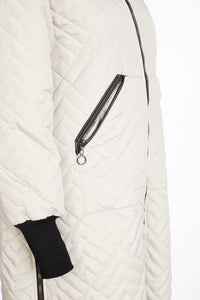 Naya Padded Coat with Knit Cuff