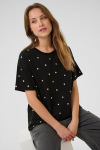 Kaffe Kahelen Top Black