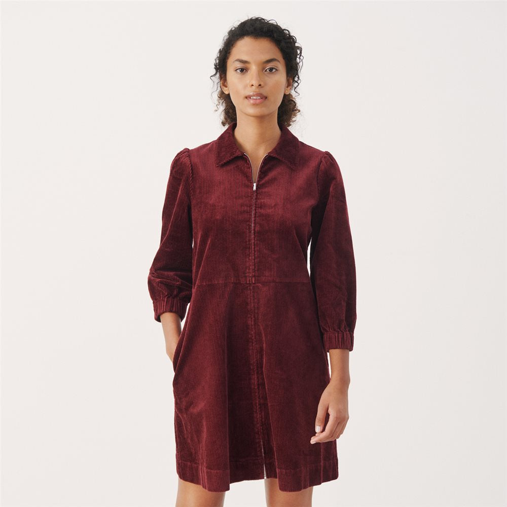 Part Two Eyvor Cord Dress Wine