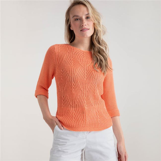 SS25 Marble Knit Coral
