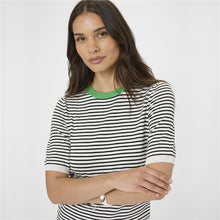 Load image into Gallery viewer, Kaffe Lizza Green &amp; Black Stripe
