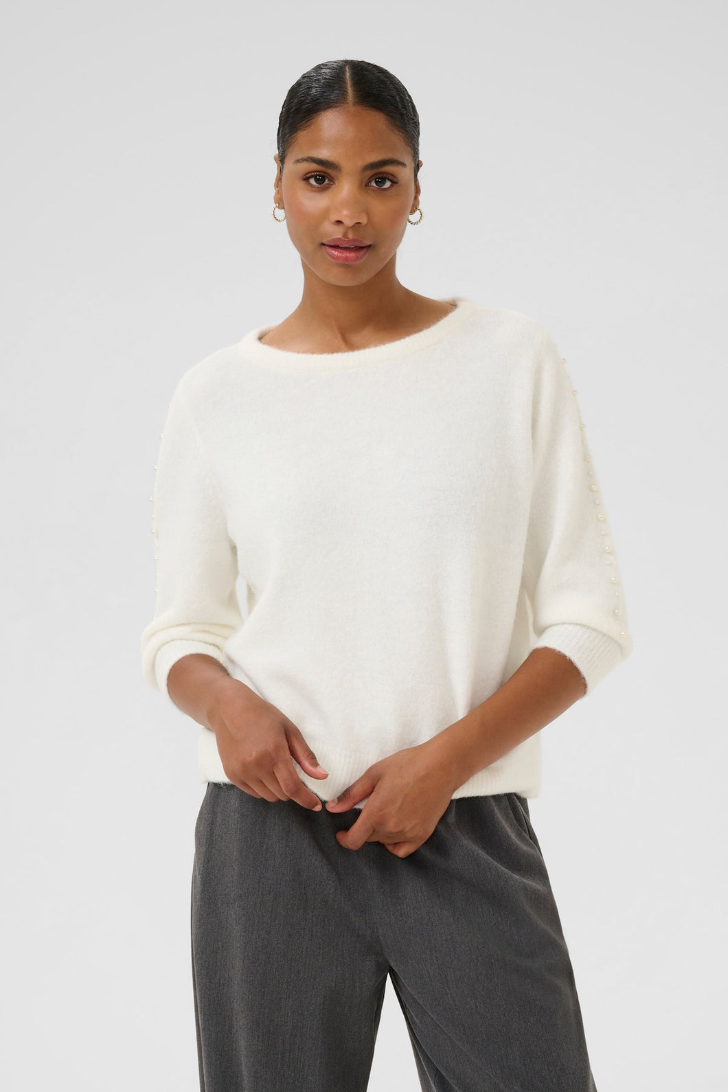 Kaffe Kabetty Knit Chalk