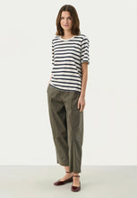 Load image into Gallery viewer, Part Two Ratani Navy White Stripe
