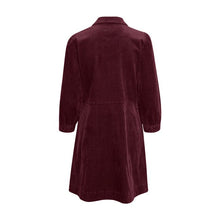 Load image into Gallery viewer, Part Two Eyvor Cord Dress Wine

