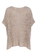 Load image into Gallery viewer, Naya Vee Neck Waffle Knit Taupe
