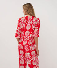 Load image into Gallery viewer, Esqualo Print Red Blouse
