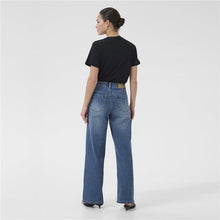 Load image into Gallery viewer, Kaffe Kabrook HW Wide Leg Jean Denim Blue
