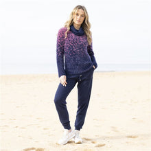Load image into Gallery viewer, Marble Gradient Knit Navy Pink
