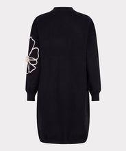 Load image into Gallery viewer, Esqualo Flower Knit Dress Black

