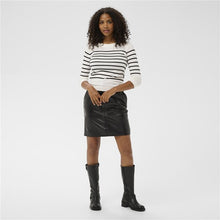 Load image into Gallery viewer, Kaffe Lizza Boatneck Black Stripe
