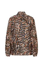 Load image into Gallery viewer, Esqualo V Neck Tie Blouse

