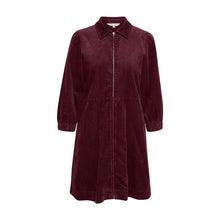 Load image into Gallery viewer, Part Two Eyvor Cord Dress Wine
