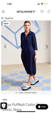 Load image into Gallery viewer, SS25 Naya Navy Collar Dress

