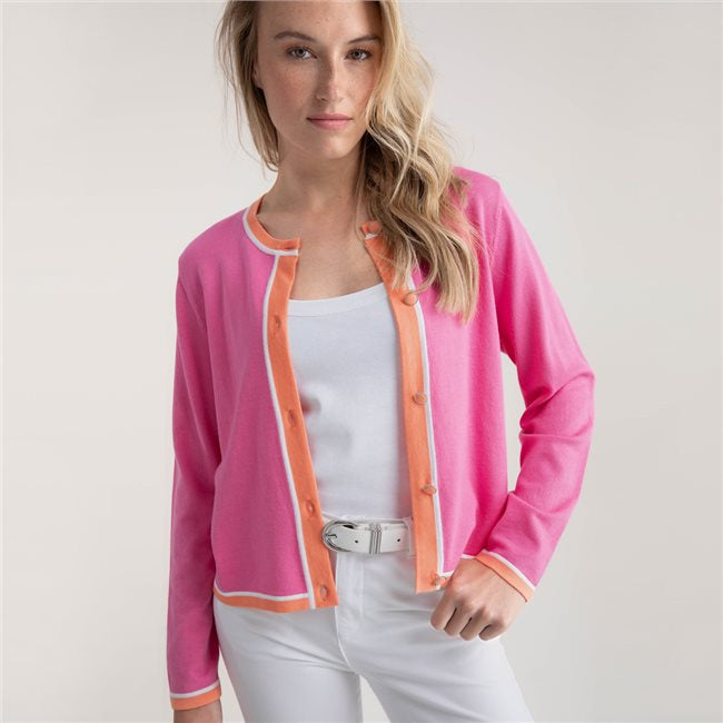 SS25 Marble Pink Cardigan