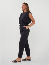 Load image into Gallery viewer, Esqualo Pull Up Black Pants with cuff
