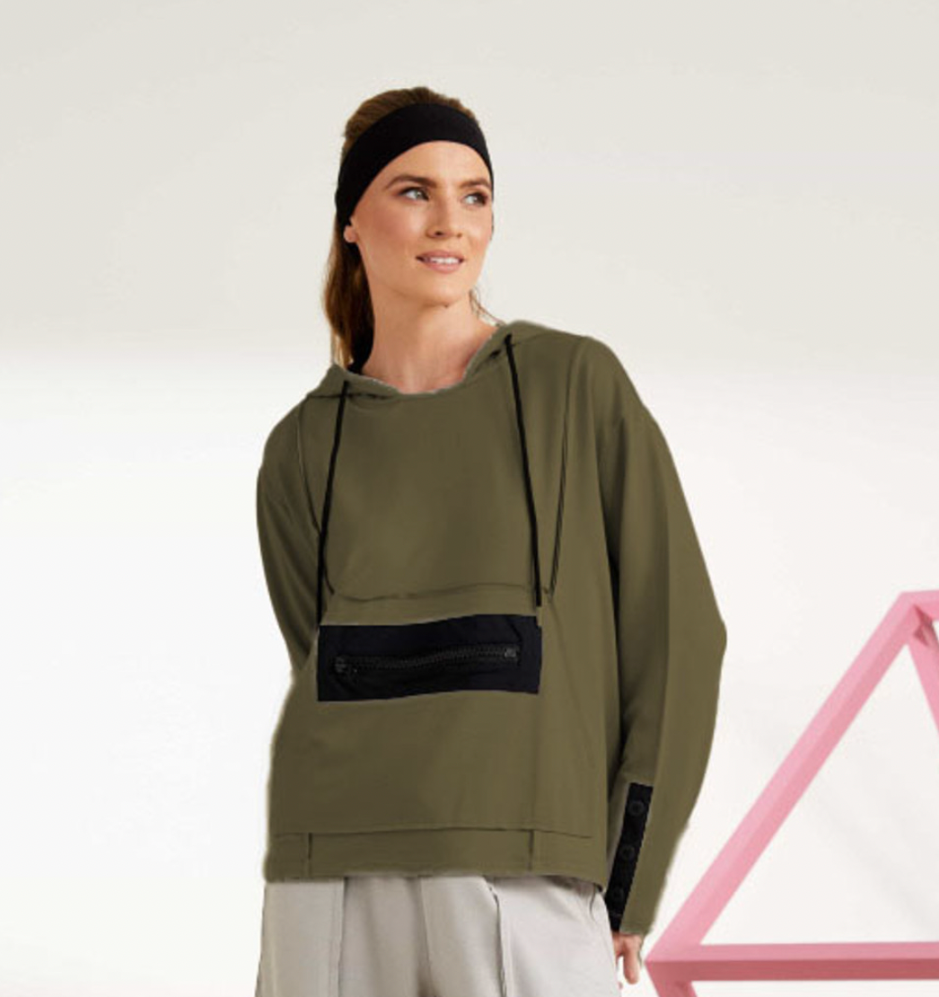 SS25 Naya Army Contrast Hoodie