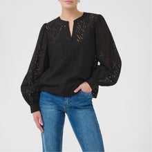 Load image into Gallery viewer, Kaffe Kavivian Black Blouse
