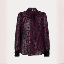 Load image into Gallery viewer, Esqualo Flock Pussybow Blouse
