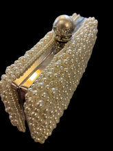 Load image into Gallery viewer, Hard  Shell Pearl Clutch
