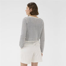Load image into Gallery viewer, Part Two Rosefina Cardigan Navy Stripe
