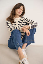 Load image into Gallery viewer, Part Two Stripe Cotton Cardigan

