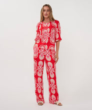 Load image into Gallery viewer, Esqualo Red Print Pants
