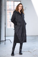 Load image into Gallery viewer, Naya Padded Hood Coat with Ribbed Collar
