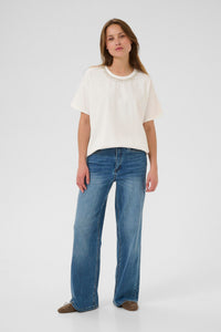Kaffe Kahelen Top Chalk