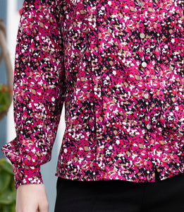 Marble Pink Print Blouse