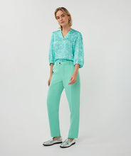 Load image into Gallery viewer, Esqualo Print Blouse Mint &amp; Blue
