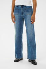 Load image into Gallery viewer, Kaffe Kabrook HW Wide Leg Jean Denim Blue
