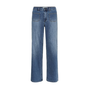 Kaffe Kabrook HW Wide Leg Jean Denim Blue