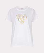 Load image into Gallery viewer, Esqualo Cotton Gold Print T Shirt

