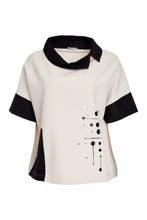 Load image into Gallery viewer, Naya print top with cutaway collar
