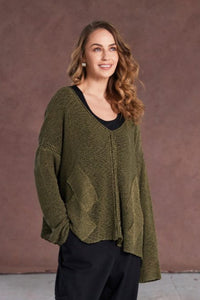 Naya Loose V Neck Knit