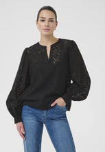 Load image into Gallery viewer, Kaffe Kavivian Black Blouse
