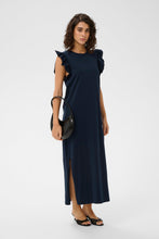 Load image into Gallery viewer, Kaffe Celina Navy Jersey Dress
