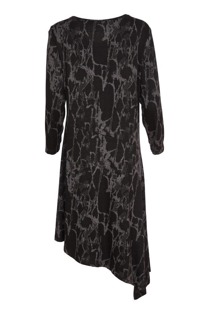 Outlet Naya Print Angle Hem Dress
