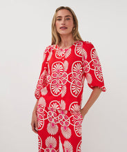 Load image into Gallery viewer, Esqualo Print Red Blouse
