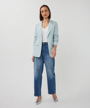 Load image into Gallery viewer, Esqualo Linen Look Blue Blazer
