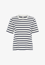 Load image into Gallery viewer, Part Two Ratani Navy White Stripe
