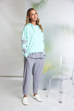 Load image into Gallery viewer, Naya Hooded Top with Contrast Cuff Mint
