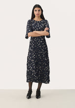 Load image into Gallery viewer, Part Two Sarafina Dress Navy
