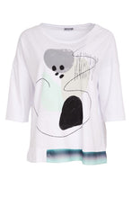 Load image into Gallery viewer, Naya Placement Print Contrast Hem Mint
