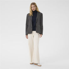 Load image into Gallery viewer, Part Two Vineke Blazer Navy Plaid Print
