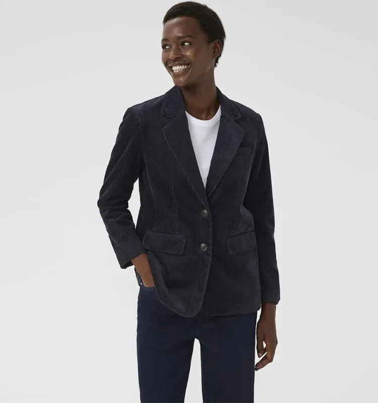 Part Two Cord Leni Blazer Navy